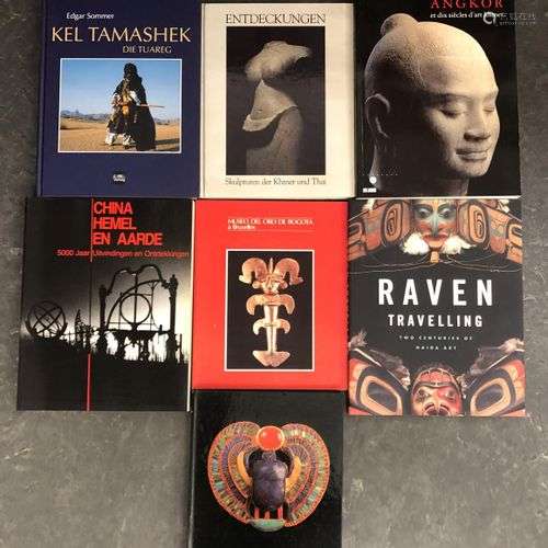 Collection of seven books; two on Khmer culture, one on Haid...