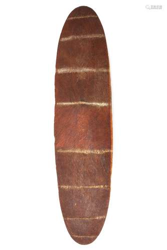 West-Australia, Aborigine, shield, with a zig-zag pattern, r...