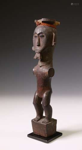 South Nias, standing ancestor figure, adu nowu,