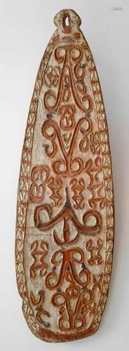 Papua, Northwest Asmat, war shield, first half 20th century.