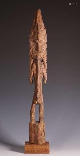 Borneo, East Kalimantan, Dayak, protective anthropomphic fig...