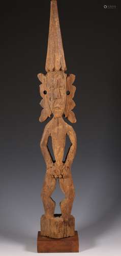 Borneo, East Kalimantan, Dayak, protective anthropomphic fig...