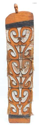 PNG, Central Asmat, war shield, jamash,