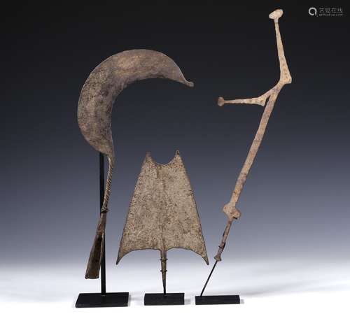 Nigeria, Cameroon, Chad, a Mambila blade shaped iron currenc...