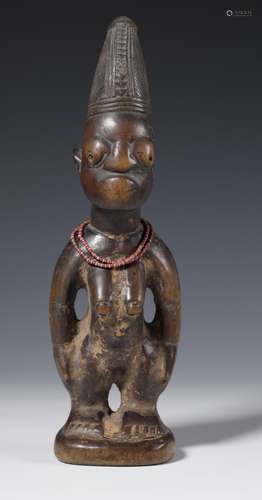 Nigeria, Yoruba, Oyo, Oshogbo, female twin figure, ere ibeji