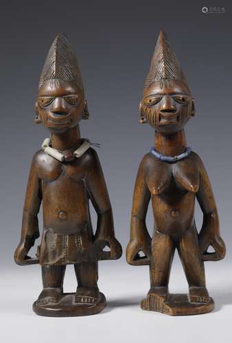 Nigeria, Yoruba, a pair of Ibeji figures