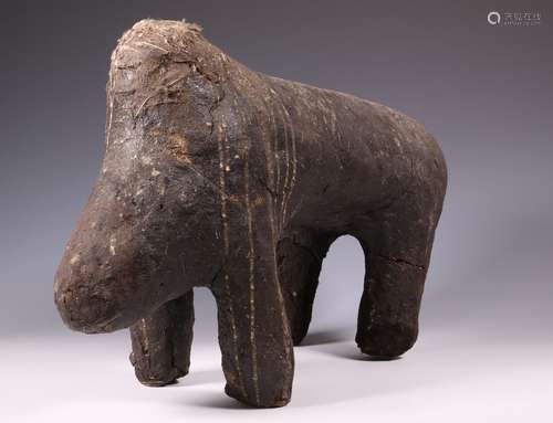 Mali, Bamana, Kono society, zoomorphic power figure, boli, w...