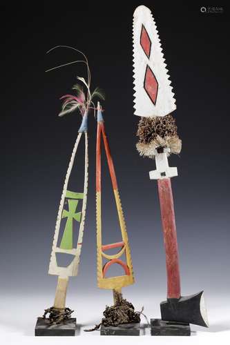 New Britain, Gazelle Peninsula, Tolai, two dance wands, bair...