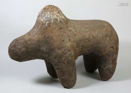 Afrika, Bamana, cult object, Boli. bull-shaped. Restored. Pr...