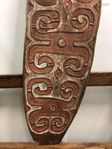 Papua, Eastern Asmat, wooden shield