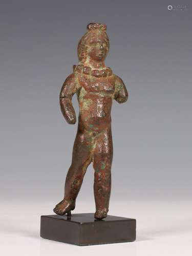 Egypt, Roman Period, bronze sculpture of Harpocrates, 2nd-3r...