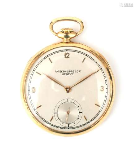 Une montre de poche Patek Philippe en or 18 carats, vers 195...