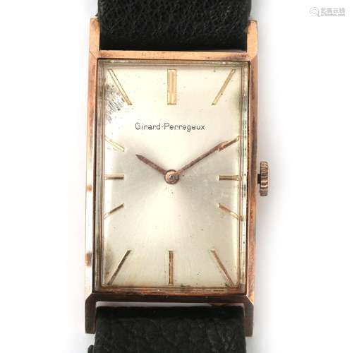 An 18 karat gold Girard Perregaux gentlemen's wristwatch, ca...