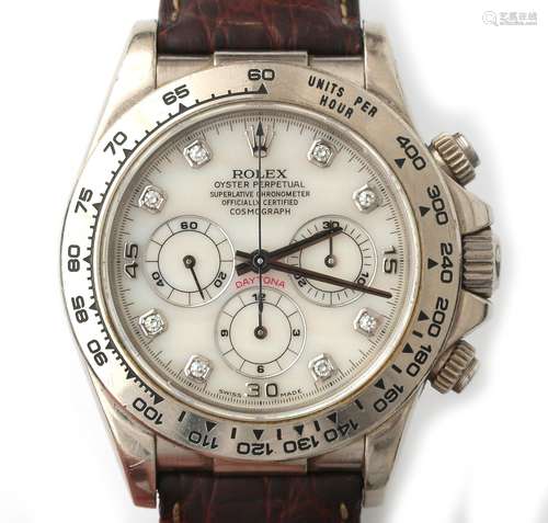 Montre-bracelet pour homme Rolex Daytona Cosmograph en or bl...