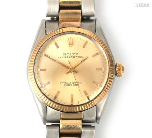 Une montre-bracelet Rolex Oyster Perpetual de taille moyenne...