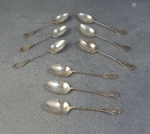 NINE COFFEE SPOONS