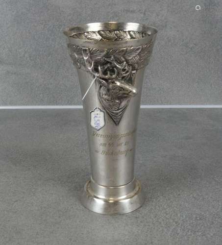 HUNTING ART NOUVEAU CUP WITH DEDICATION