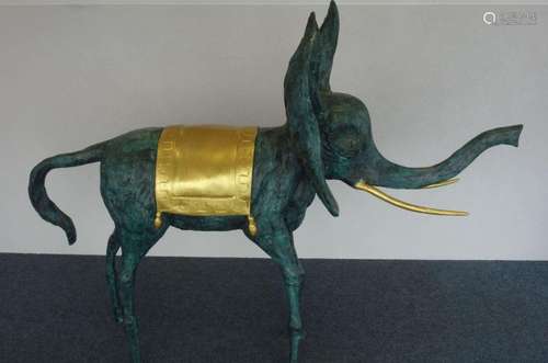 SALVADOR DALI - SCULPTURE: "ÉLÉPHANT SPATIAL"