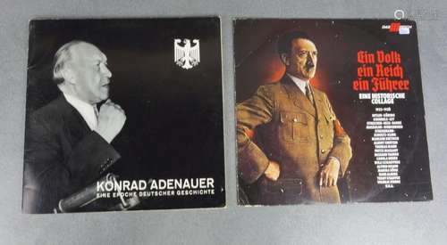 PAIR OF RECORDS: "ADENAU ER / III. REICH"