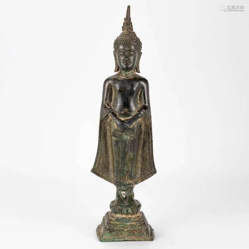 A buddha made of bronze in Thailand. 20th century.