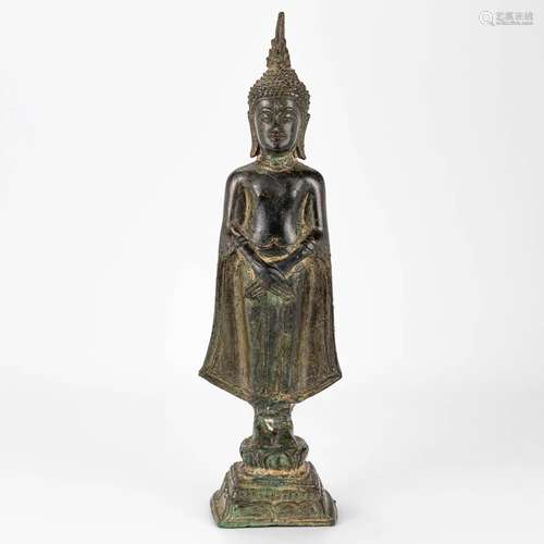 A buddha made of bronze in Thailand. 20th century.