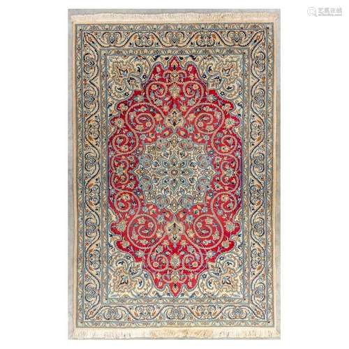 An Oriental hand-made carpet. Keshan. (130 x 195 cm)