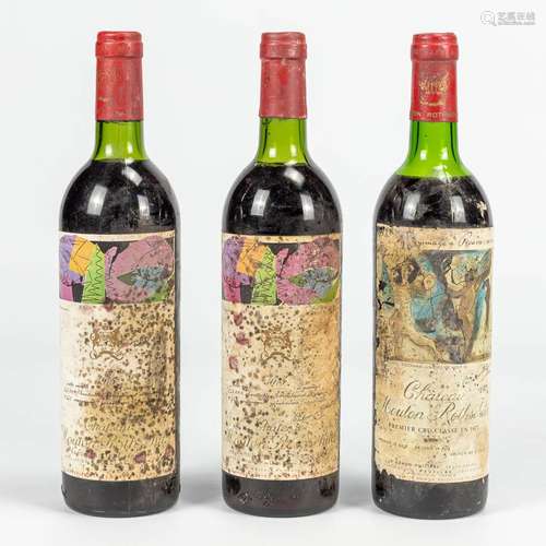 Château Mouton Rothshild 1973, Pablo Picasso& 2 x Châtea...