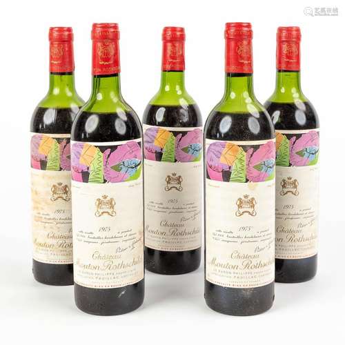 A collection of 5 bottles 'Château Mouton Rothschild, w...