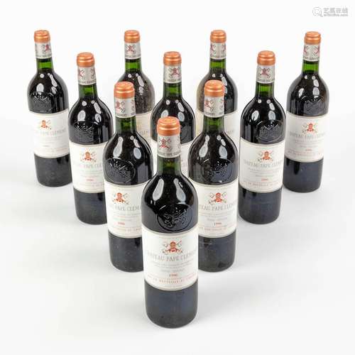 A collection of 10 bottles 'Château Pape Clément Grand ...