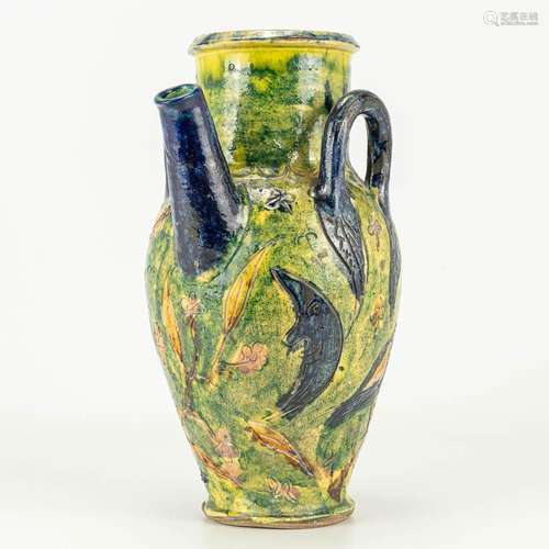 A vase with handles made of Flemish Earthenware in Bredene a...