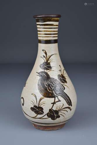 A Chinese Ming Dynasty (1368-1644) Cizhou-type bottle