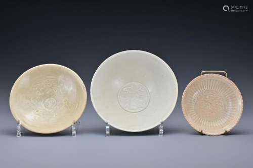 Three Chinese Southern Song Dynasty (1127-1279) ceramic