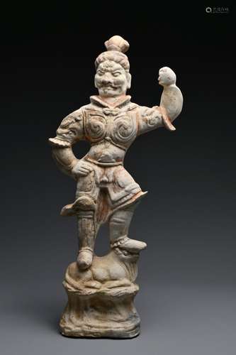 A Chinese Tang Dynasty (618-907AD) pottery Lokapala