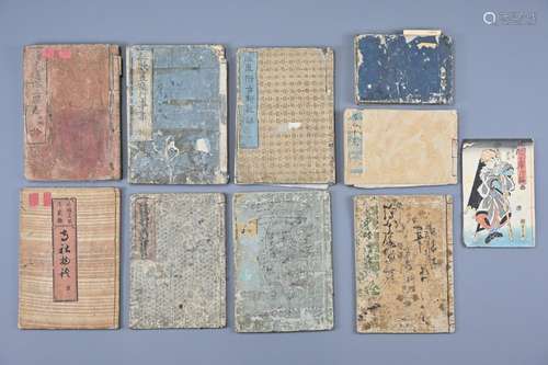 Ten Japanese 18th / Early 19th Century Woodblock