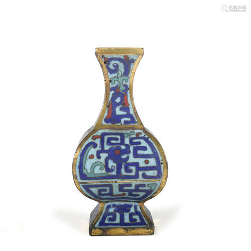 A Cloisonne enamel vase