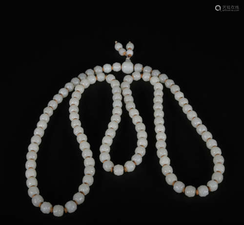 A set of jade court beads
