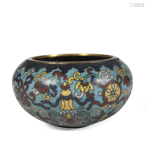 A Cloisonne enamel bowl