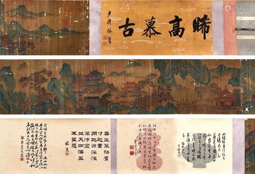 A Guo xi's landscape hand scroll