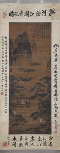 A Guo xi's landscape painting