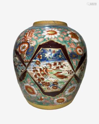 17th Century Chinese Panelled Jar Qianlong