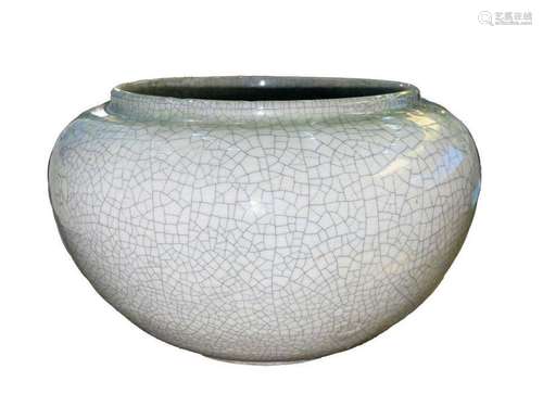 CHINESE LARGE CRACKLE BOWL QING PERIOD