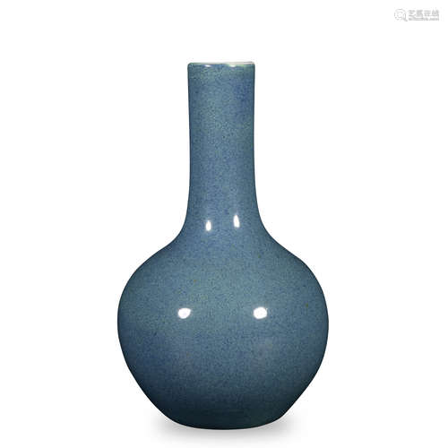 A Robin's-egg-glazed vase