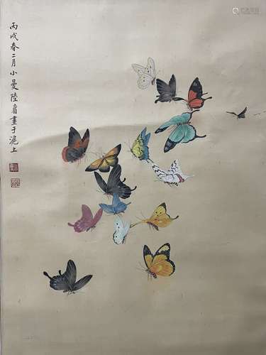 A Lu xiaoman's butterfly painting