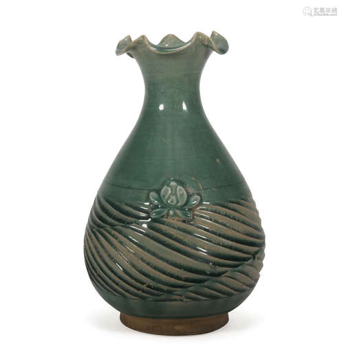 A pear-shaped vase