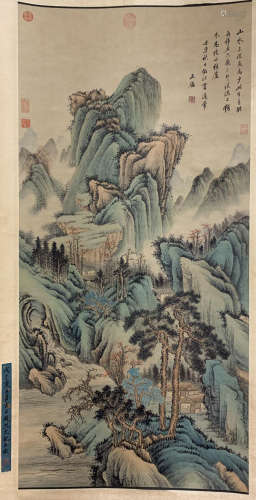 A Wang jian's landscape painting