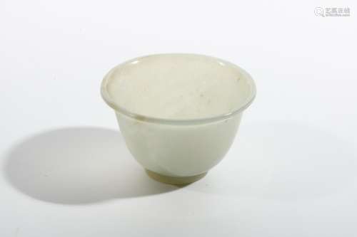 chinese white jade cup