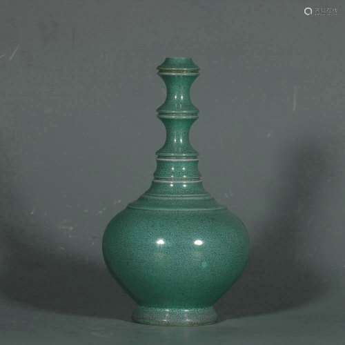 chinese robin's egg glazed porcelain bottle vase
