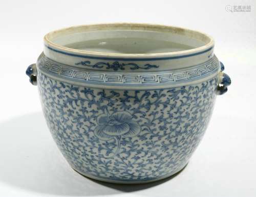 chinese blue and white porcelain porridge jar