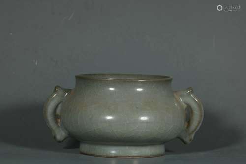 chinese ge-type glazed porcelain incense burner