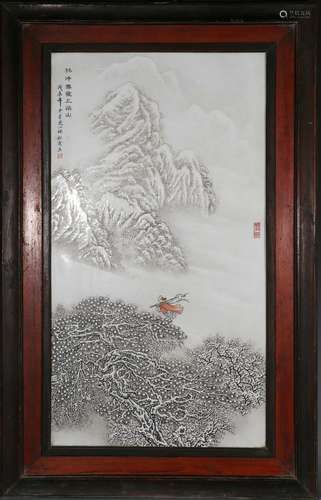 chinese porcelain hanging screen